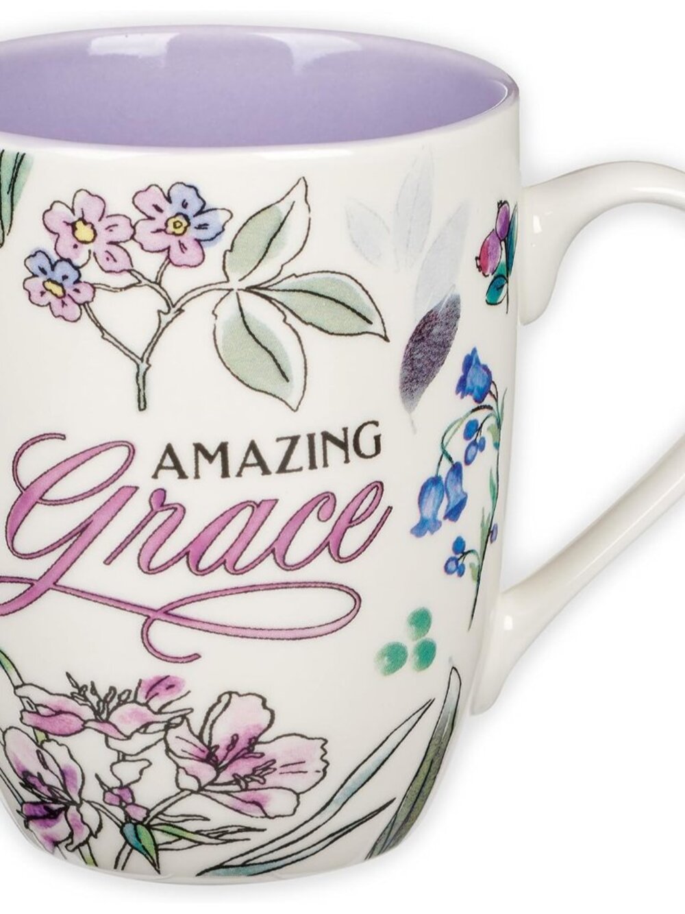 Amazing Grace Floral Coffee Mug for Women, 12 oz.